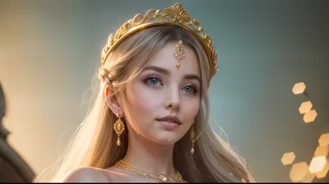 (add_detail:1) Create a realistic portrait of a princess in a palace. (The camera is positioned to capture the chest-up part of ...