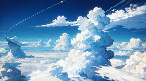 high - resolution,Ultra detailded, Floating clouds,Pure white clouds,White tones