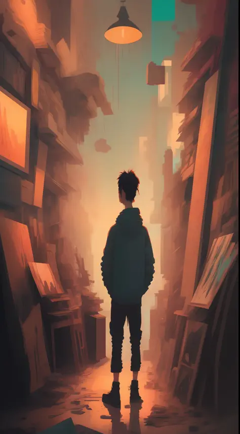 artist，created stunning digital art、music and graffiti，author：atey ghailan