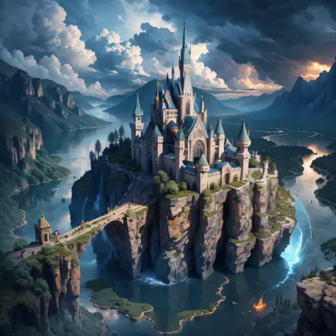 high resolution, super detailed, official art, unified 8k wallpaper, super detailed, beautiful and aesthetic, elven kingdom, cas...