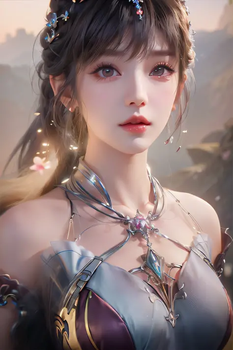 a close up of a woman with a bunny ear and a sword, queen of the sea mu yanling, portrait knights of zodiac girl, lineage 2 revo...