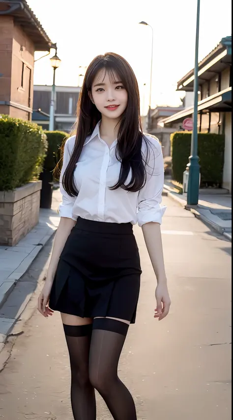 A perfect young female white-collar worker，Chinese big breasts，High picture  quality，Works of masters，Black hair，Long hair shawl，Long hair flowing over  the shoulders，cropped shoulders，鎖骨，exquisite face，Hydrated red lips，Pink  shirt，Banzoe