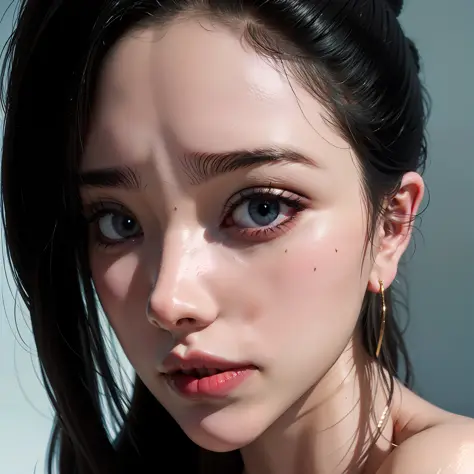 1 Girl, Beautiful Eyes and Face Details, Masterpiece, Best Quality, Close-up, Upper Body, Looking at the Viewer