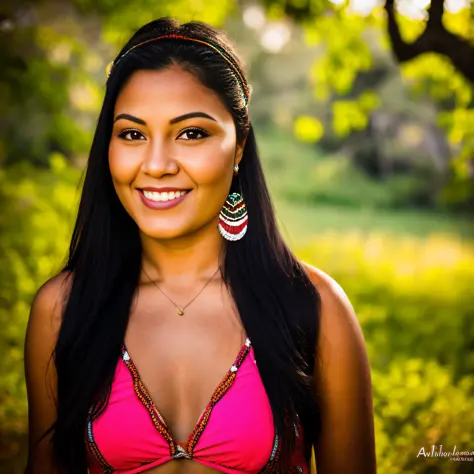 Foto RAW, um retrato de uma brasileira indigena de 20 anos em roupas casuais, noite, rua da cidade, (pele altamente detalhada: 1.2), 8k uhd, dslr, Soft illumination, alta qualidade, film grain, Fujifilm XT3