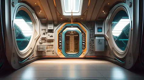 interior de nave espacial