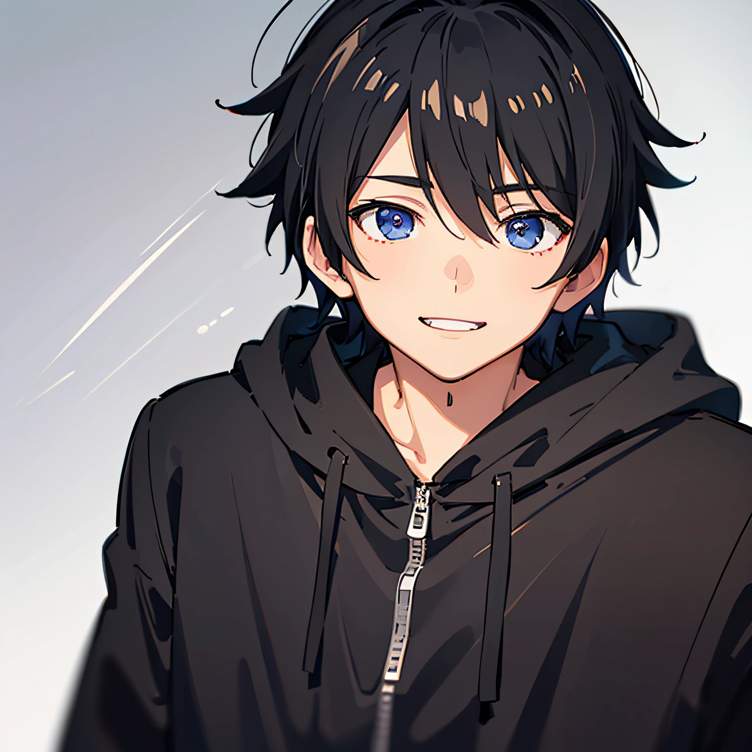 1boy, blue eyes, black hair, b - SeaArt AI