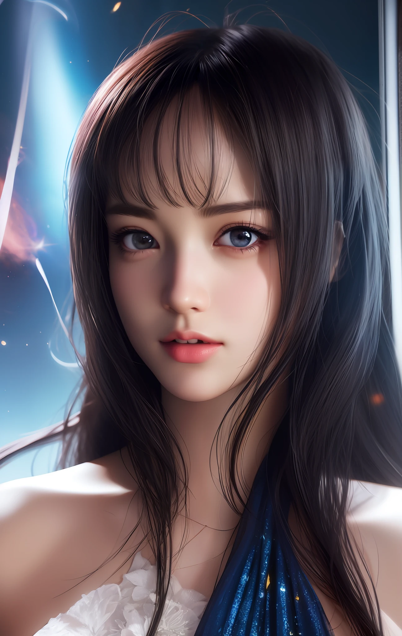 URZAN-6500-v1.1, (Raw foto:1.2), (pphotorealistic:1.4), anime、anime stile、Beautiful and moisturized eyes like crystal clear glass、Beautiful detailed woman, very detailed eyes and faces, Beautiful detailed eyes, Ridiculous, Unbelievably ridiculous, huge filesize, Ultra-detailded, Hi-Def, Heavily detailed, beste-Quality, A masterpice,  illutst, Heavily detailed, CT, unification, 8k wallpaper, splendid, finely detail, A masterpice, beste-Quality, Highly detailed ticker uniform 8K wallpaper, Light on the face、cinematiclight、1８Year old girl