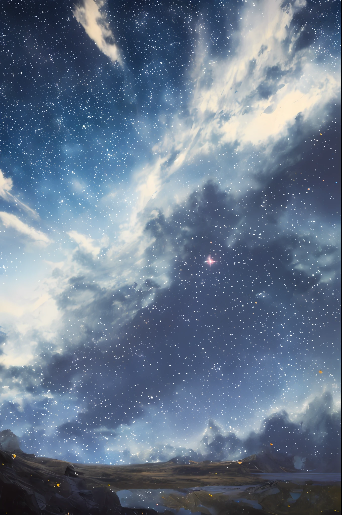 texture, skies, falling_stars, mirror