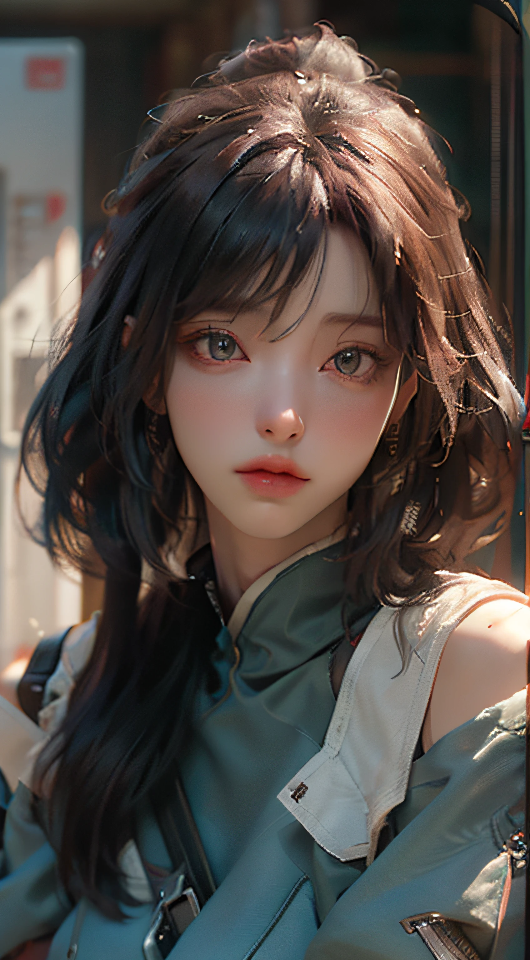 ((Best quality)), ((masterpiece)), (detailed:1.4), 3D, an image of a beautiful cyberpunk female,HDR (High Dynamic Range),Ray Tracing,NVIDIA RTX,Super-Resolution,Unreal 5,Subsurface scattering,PBR Texturing,Post-processing,Anisotropic Filtering,Depth-of-field,Maximum clarity and sharpness,Multi-layered textures,Albedo and Specular maps,Surface shading,Accurate simulation of light-material interaction,Perfect proportions,Octane Render,Two-tone lighting,Wide aperture,Low ISO,White balance,Rule of thirds,8K RAW,