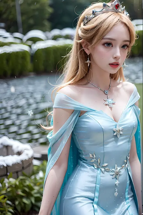 Frozen,Queen of snow,Live-action adaptation,Light blue dress