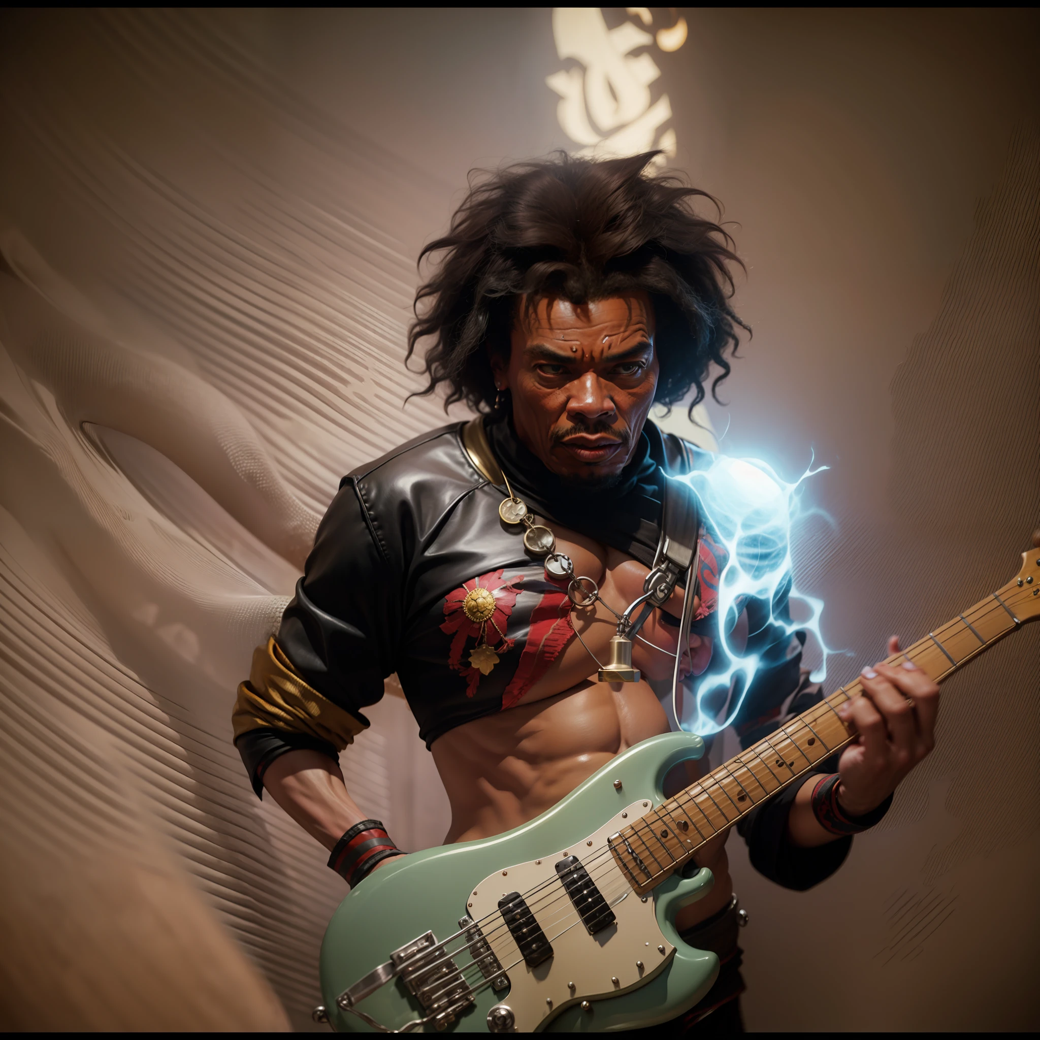 Jimi Hendrix como mortal Kombat