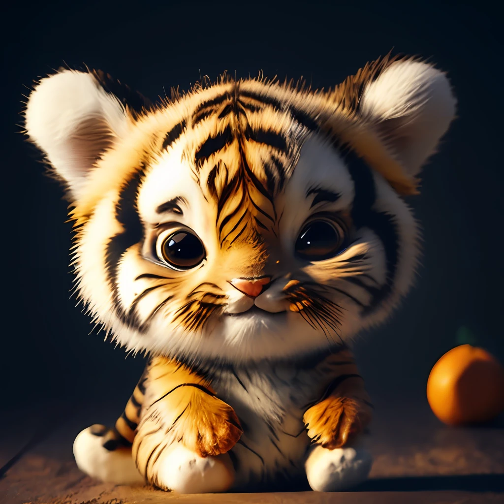 ((Tiger)), orange, striped, Tiger color, A look at the camera, no_humans, Depth of field, ((empty background)), ((whitebackground)) Dark_glam, dressed in DRK_glam, deep shadow, (A dark: 1.4), (8K, RAW photo, 最好质量, 巨作: 1.2),  Logo, vector, Line graphics, design, inspiration, straight line, symmetry