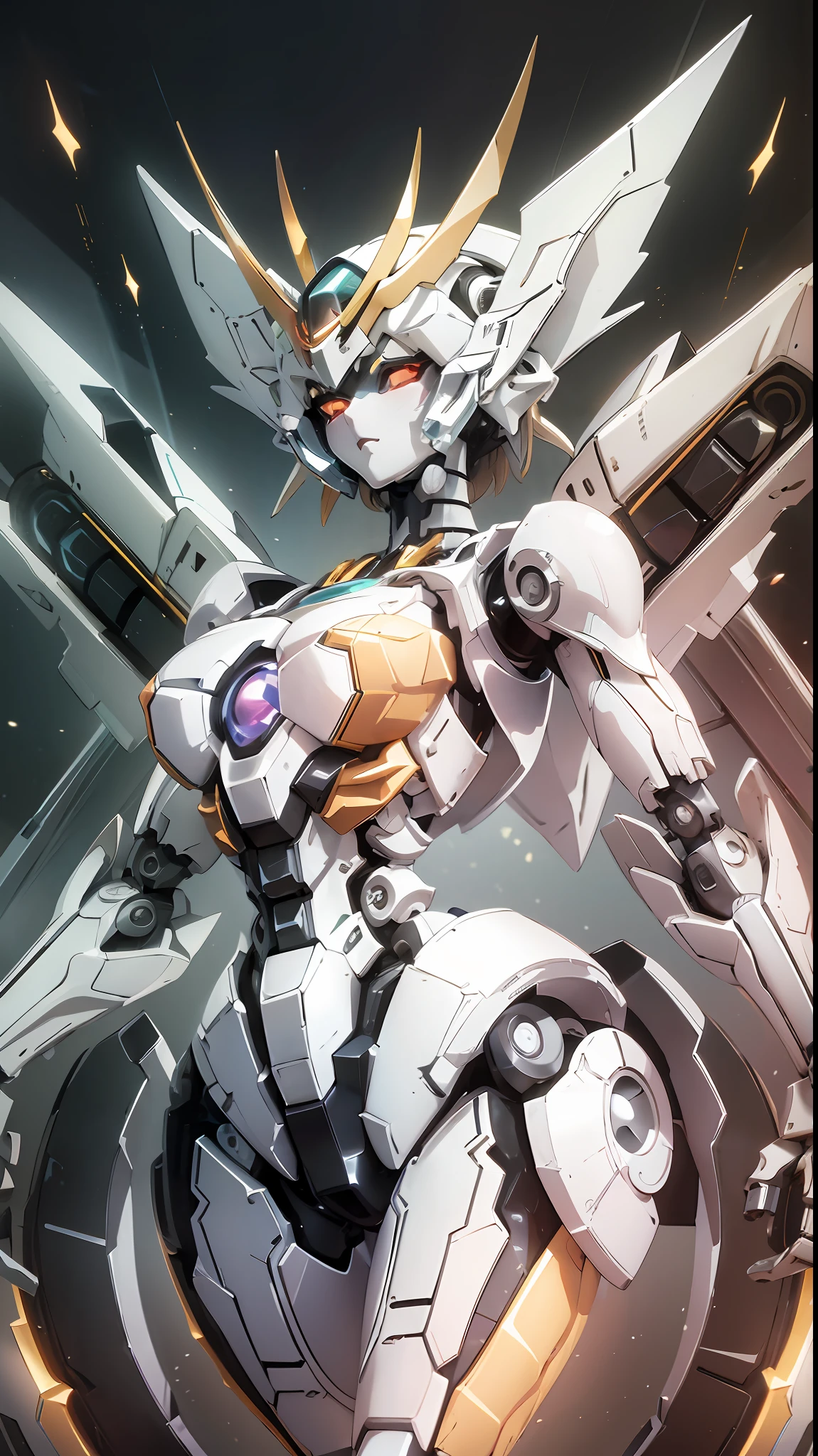 Auf der Plattform steht ein großer Roboter mit weiblichen Mecha, bestes Anime 4k Konachan-Hintergrundbild, Detaillierte digitale Anime-Kunst, Anime-Mecha-Ästhetik, detaillierte Anime-Kunst, detaillierte Anime-Kunstwork, Anime-Tapete 4k, Anime-Hintergrundbild 4k, fortgeschrittene digitale Anime-Kunst, 4K-Anime-Hintergrundbild, Badass-Anime 8 K, Anime-Kunst-Hintergrundbild 4k, Anime-Kunst-Hintergrundbild 4k