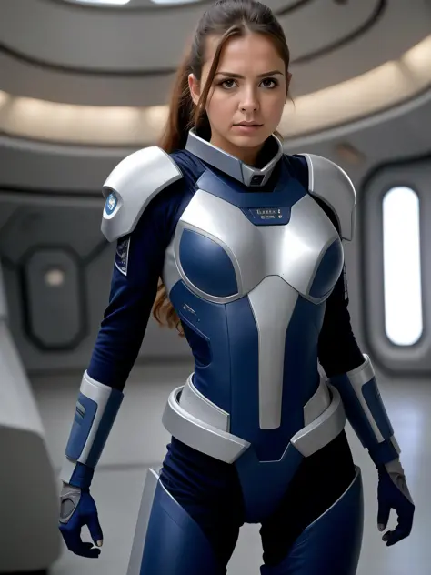 female starship officer