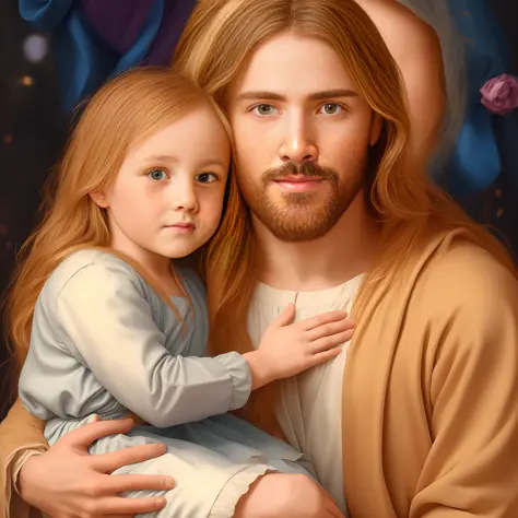 Jesus with child in his arms