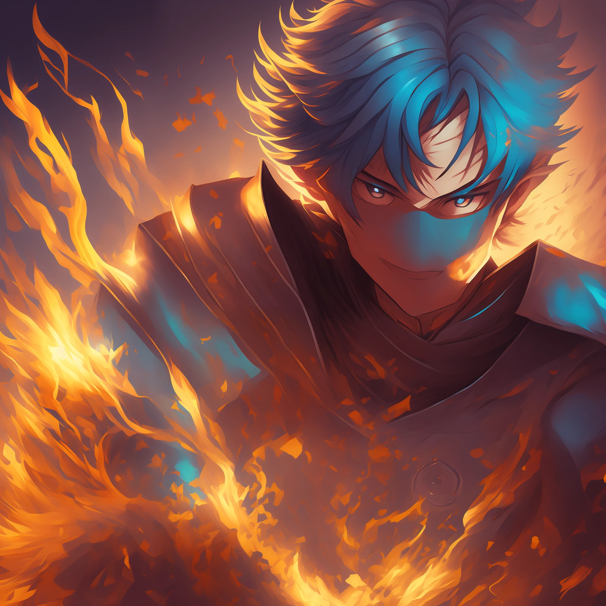 0.5>um close up de uma pessoa segurando uma bola com uma espada, Keqing de Genshin Impact, Deus masculino bonito da morte, Zhongli, Genshin Impact, por Yang J, Artgerm extremamente detalhado, casimiro arte, 2. 5 d cgi anime fantasia arte, filho de sparda, arte de anime digital detalhada