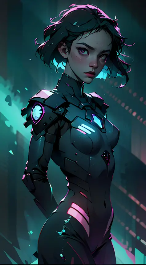 ((Best quality)), ((masterpiece)), (detailed:1.4), 3D, an image of a beautiful cyberpunk female,HDR (High Dynamic Range),Ray Tra...