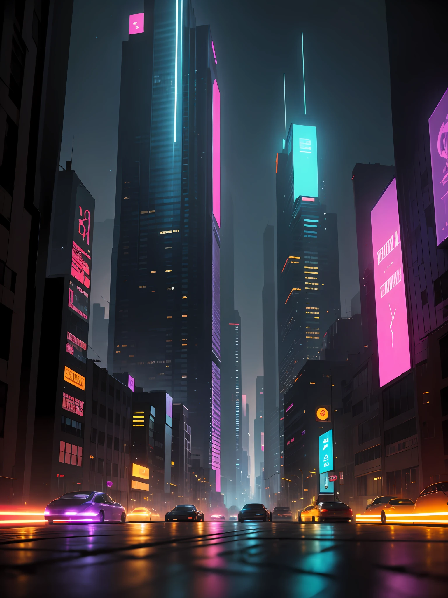 Cyberpunk-Stadt SpectrumAI