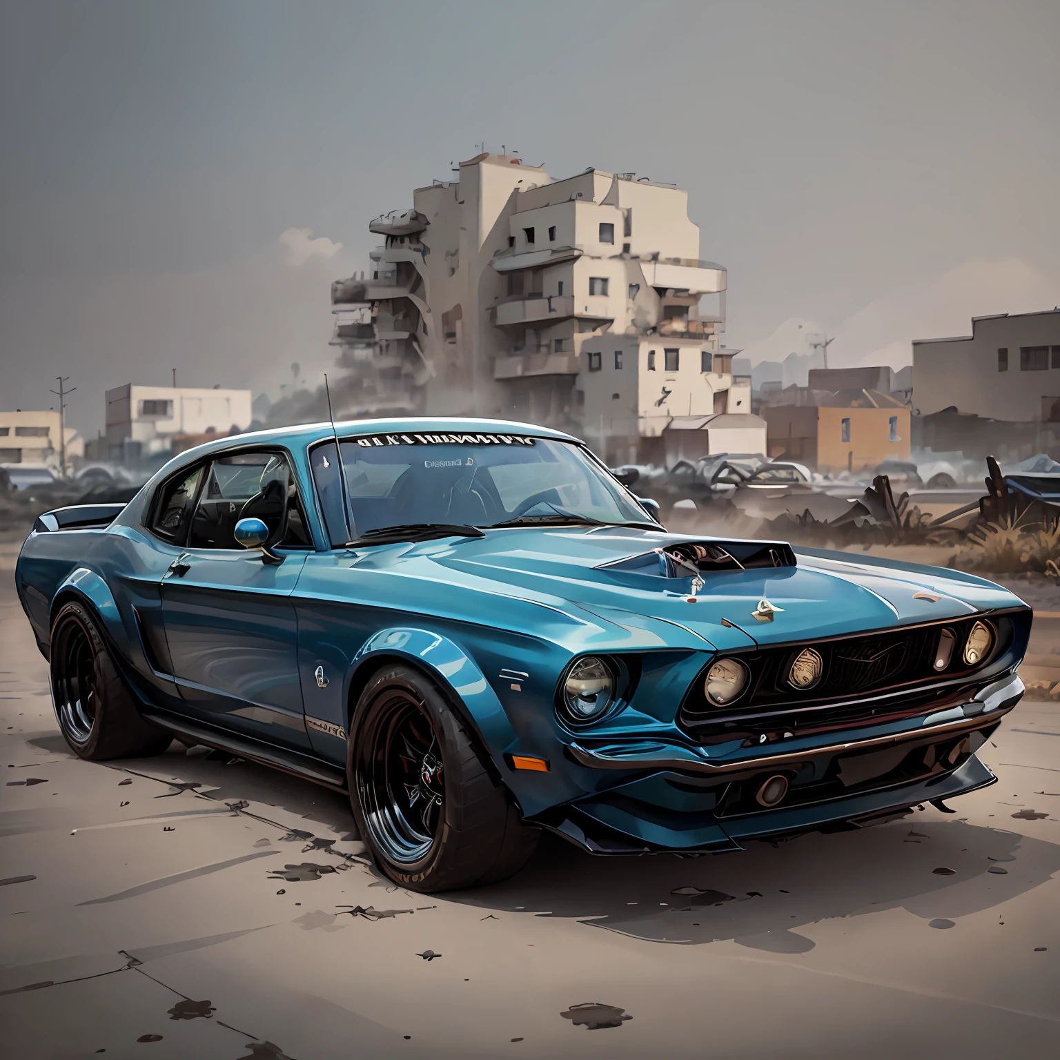 Graphic design, flat design, 1968 Ford Mustang Black Shelby, watercolor splashes, clean highly detailed, photorealistic masterpiece, professional photography, realistic car, abstract watercolor background, isometric, vibrant color vector, sharp focus, volumetric mist, 8k UHD, DSLR, high quality, grain film, Fujifilm XT3