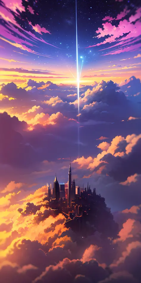 anime anime wallpapers with a view of the sky and stars, cosmic skies. by makoto shinkai, anime art wallpaper 4 k, anime art wallpaper 4k, anime art wallpaper 8 k, anime sky, amazing wallpaper, anime wallpaper 4 k, anime wallpaper 4k, 4k anime wallpaper, m...