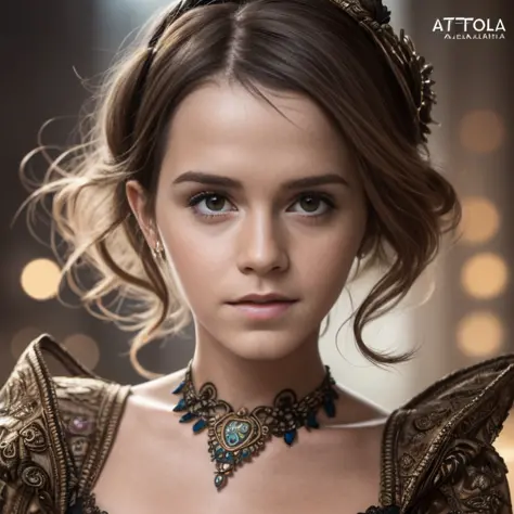 ((Emma Watson: 1.5)), (bela mulher steampunk impressionante), (corpo inteiro: 1.3), (ftorealista:1.5), (olhos ultra-detalhados),...