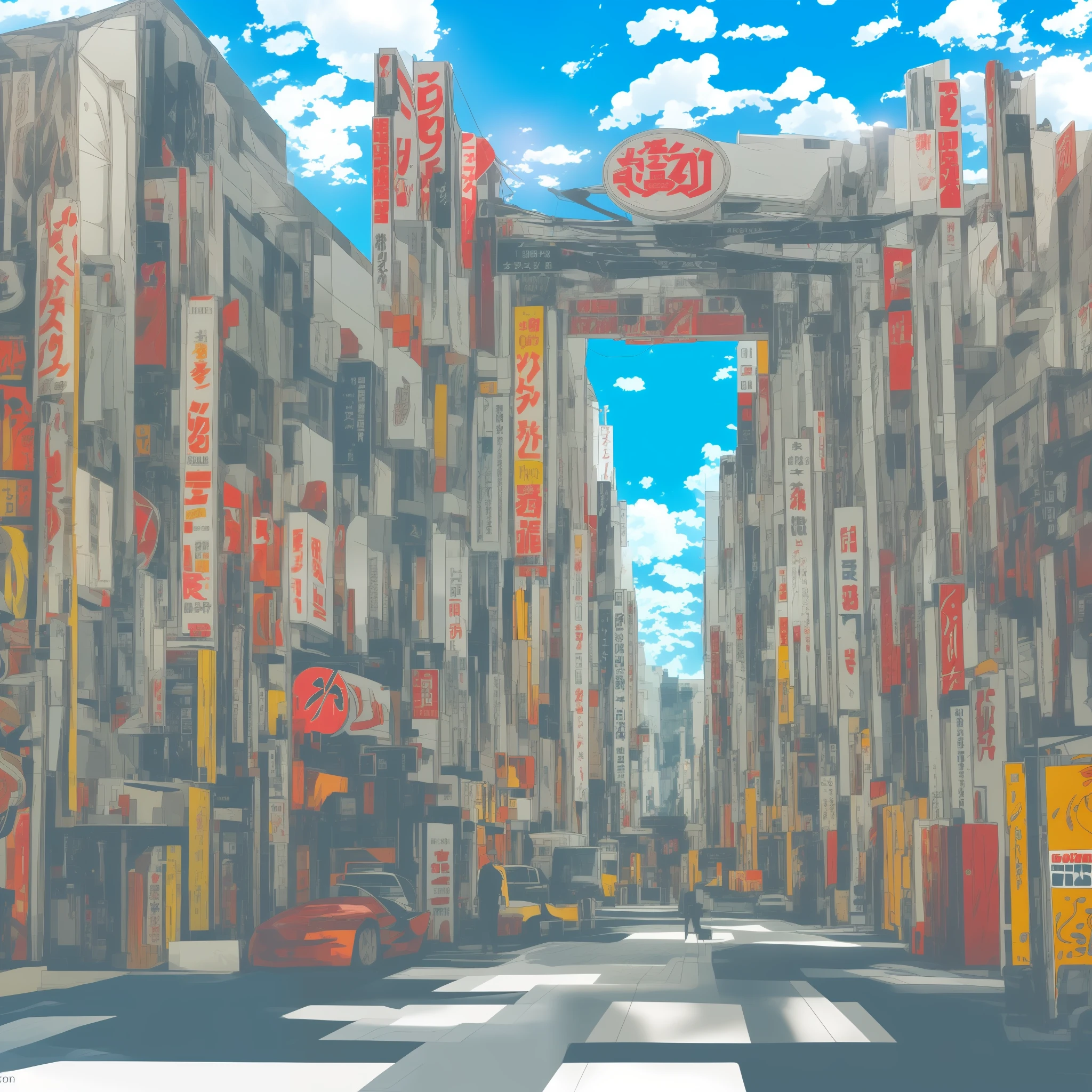 Imagem de Fundo de Anime、Tokyo Harajuku Takeshita Street