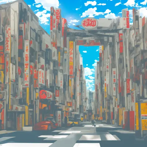 Anime Background Image、Tokyo Harajuku Takeshita Street --auto
