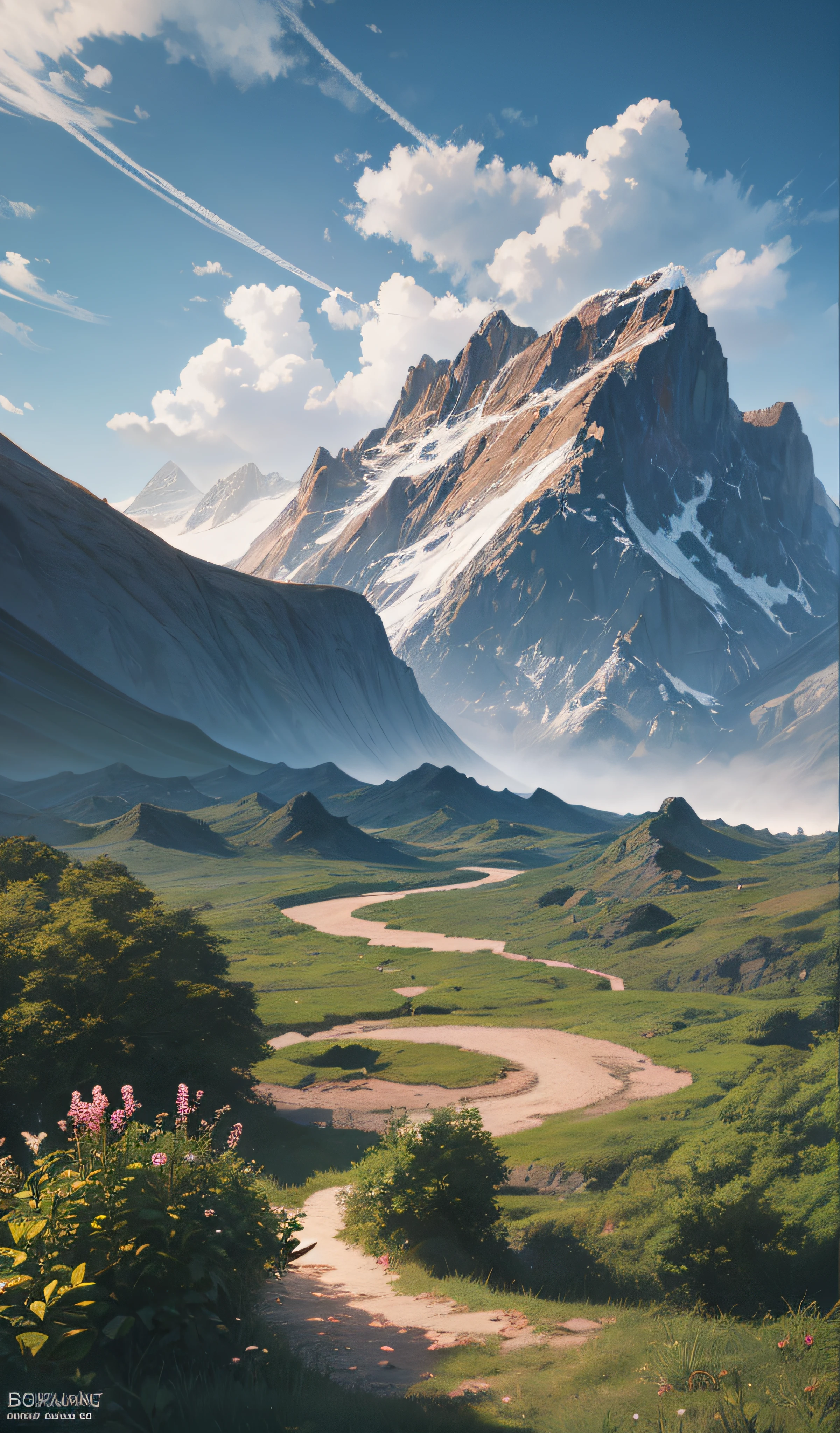 傑作, SF, ファンタジー, 風景,  風景 de marte, 風景s de la patagonia en primavera,, 惑星の南, 最高品質, 高品質, fondo de pantalla 8k de CG unity 非常に詳細な, 風景, フリーエリア, 空, 雲, 日, 人間なしで, 山々, 風景, 水, 木, 空 azul, 滝, 崖, 自然, 湖, エルフ, nublado 空, 受賞歴のある写真, ボケ, 被写界深度, 高解像度, 開花, 色収差, 写実的な, 非常に詳細な, アートステーションのトレンド, CGsocietyのトレンド, 複雑な, ハイディテール, 劇的, 旅の途中のアート