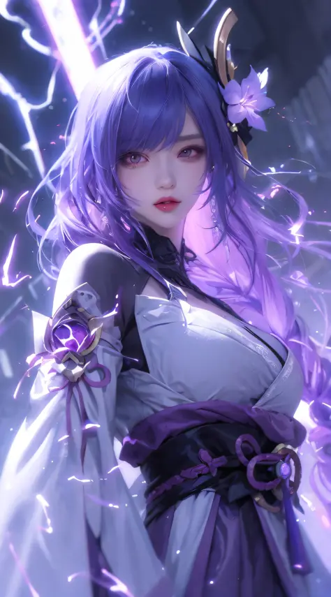 anime girl with purple hair and purple hair in a white dress, Anime art wallpaper 8 K, Extremely detailed Artgerm, style of anime4 K, Anime art wallpaper 4 K, Anime art wallpaper 4k, Best anime 4k konachan wallpaper, Anime wallpaper 4k, Anime wallpaper 4 k...