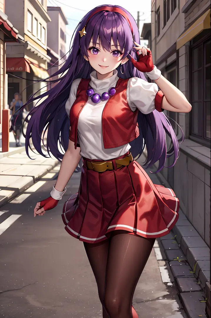 (masterpiece), (best quality), (ultra-detailed), intricate detail, athena97, 1girl, solo, purple eyes, purple hair, long hair, w...