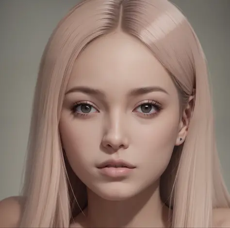 Mulher loira, pale pink skin,8k, unreal engine 5, render
