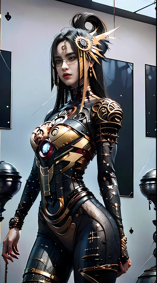 8k, realistic, attractive, highly detailed, a 20 year old girl a sexy and attractive woman inspired by Iron Man wearing a shiny ...