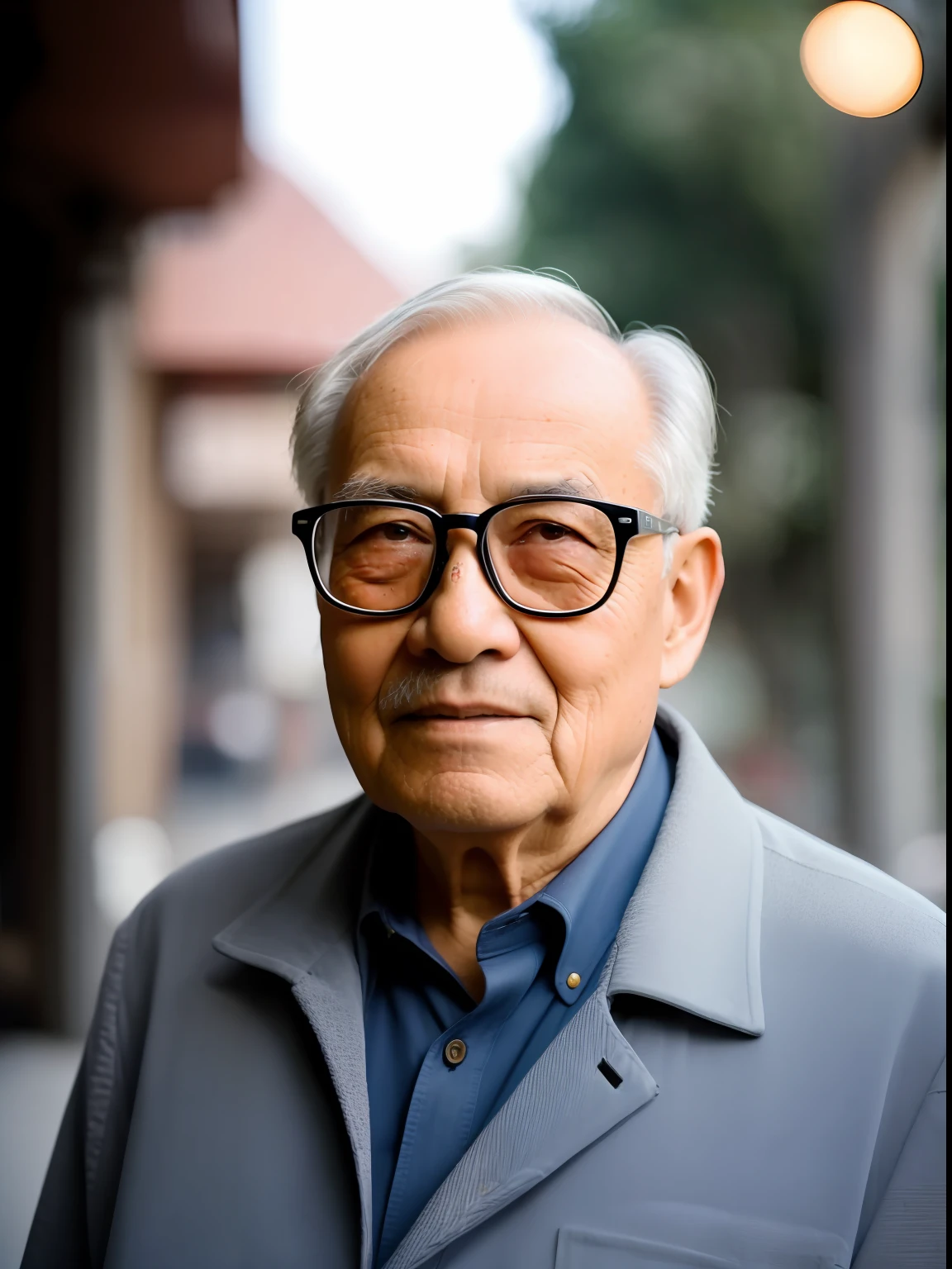 RAW photos，Old man with glasses，Very cultured people Photos of large busts，Social realism, Verism, （highdetailskin：1.2），8k ultra high definition，digital DSLR camera，gentlesoftlighting，High-quality, cinematic lighting, Chiaroscuro author：Leng Jun, Unsplash