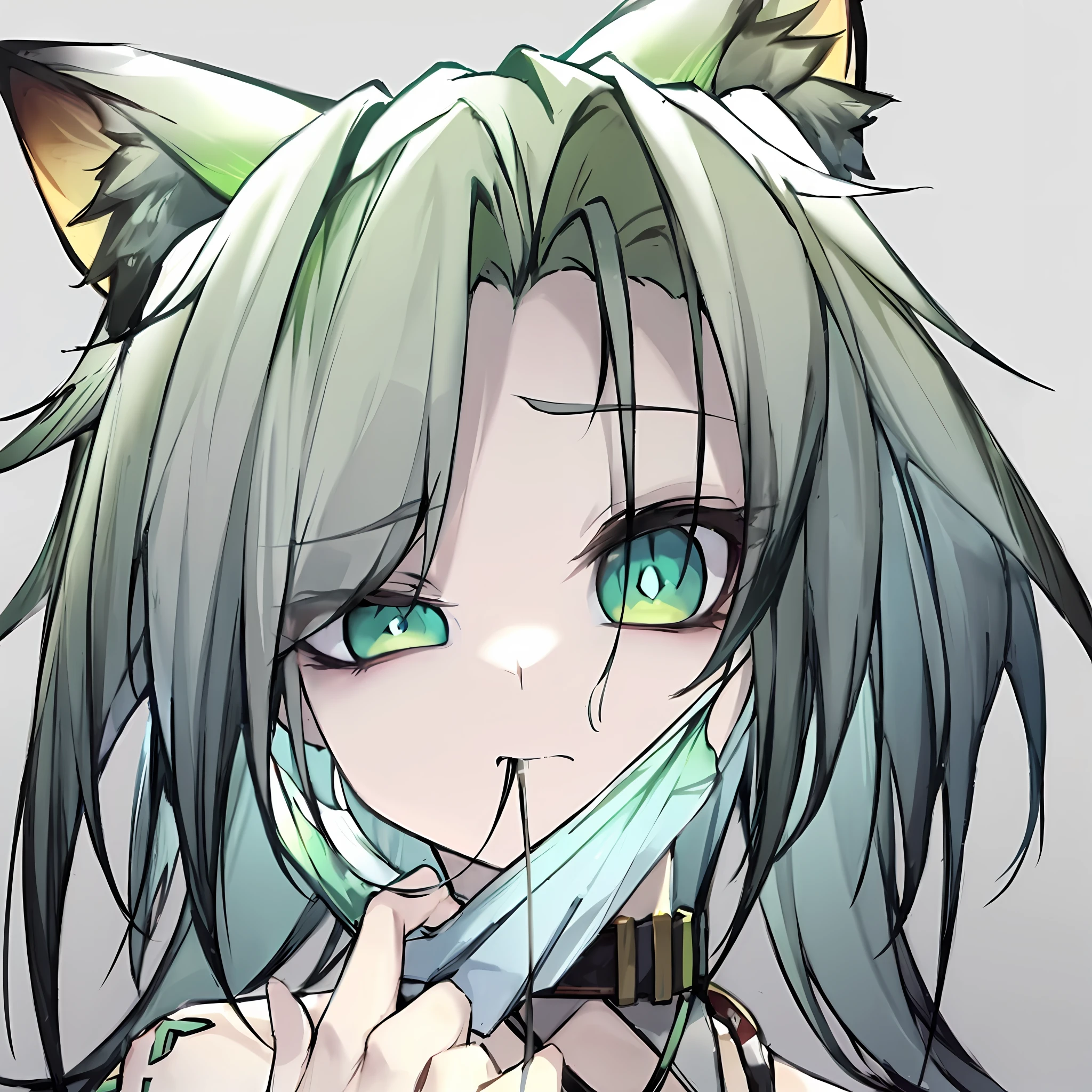 anime girl aux yeux verts et un couteau à la main, chat animégirl, cute chat animégirl, beautiful chat animégirl, Anime Girl avec des oreilles de chat, Very beautiful chat animé girl, chat animé, Nyaruko-san, fille d&#39;anime voyou, style artistique anime moe, néferpitou, fille monstre anime, Femme chat, jolie fille chat, Des chevaliers