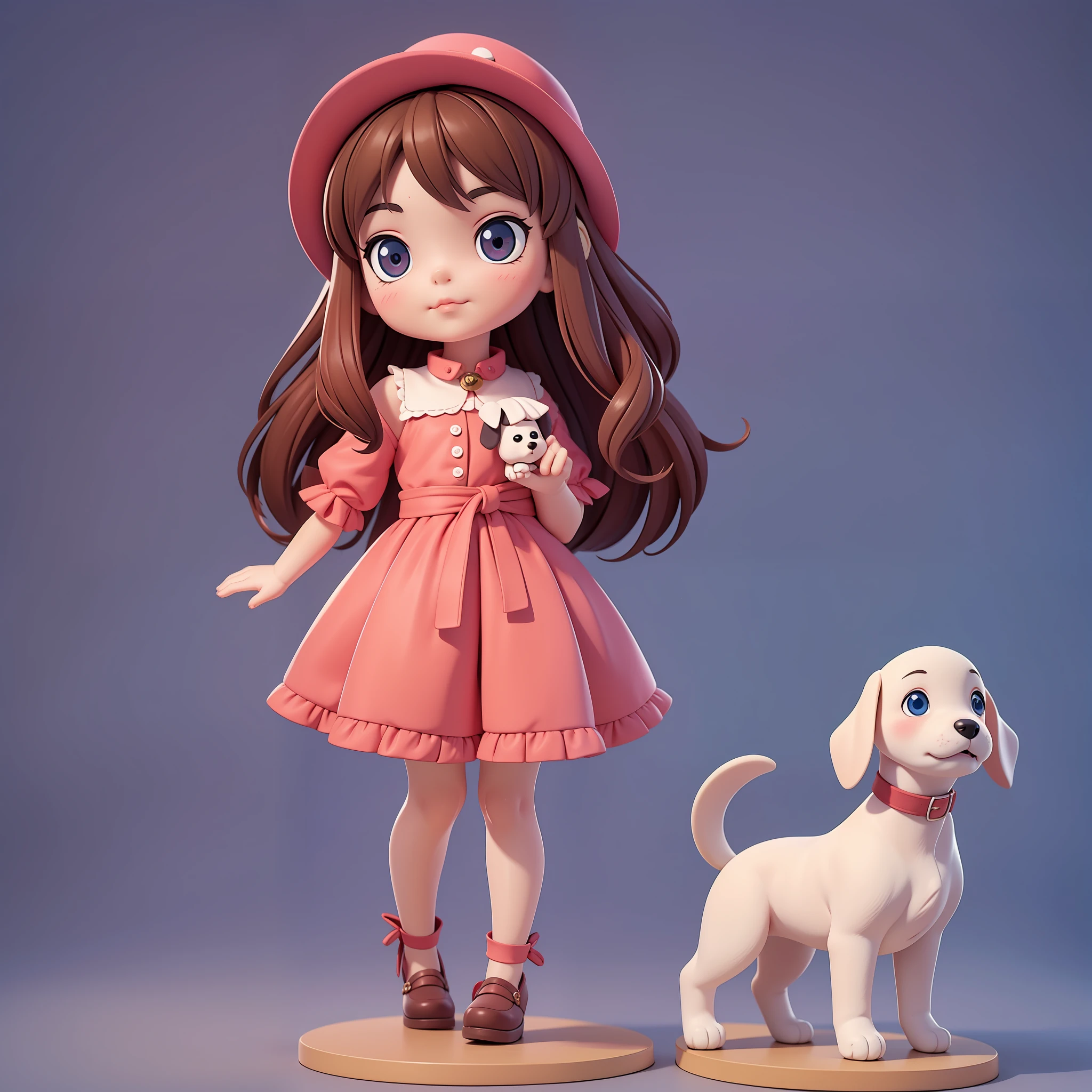 doll，doll，Cute little girl s，a puppy dog，k hd，tmasterpiece，2.5d