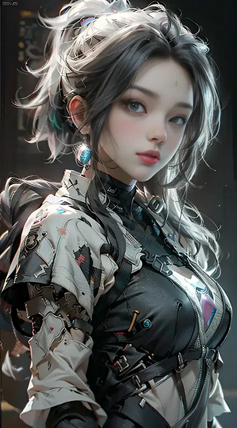 ((Best quality)), ((masterpiece)), (detailed:1.4), 3D, an image of a beautiful cyberpunk female,HDR (High Dynamic Range),Ray Tra...