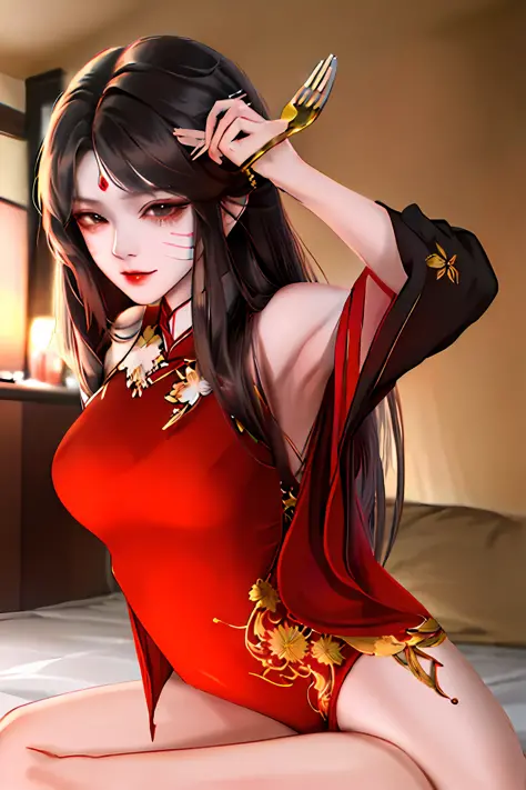 Lying position，Need，teens girl，private parts，Fork legs，stocklings，Bigchest，Raised sexy，on cheongsam，anime big breast，ancient wind，tmasterpiece，Be red in the face，Matrimonial room，