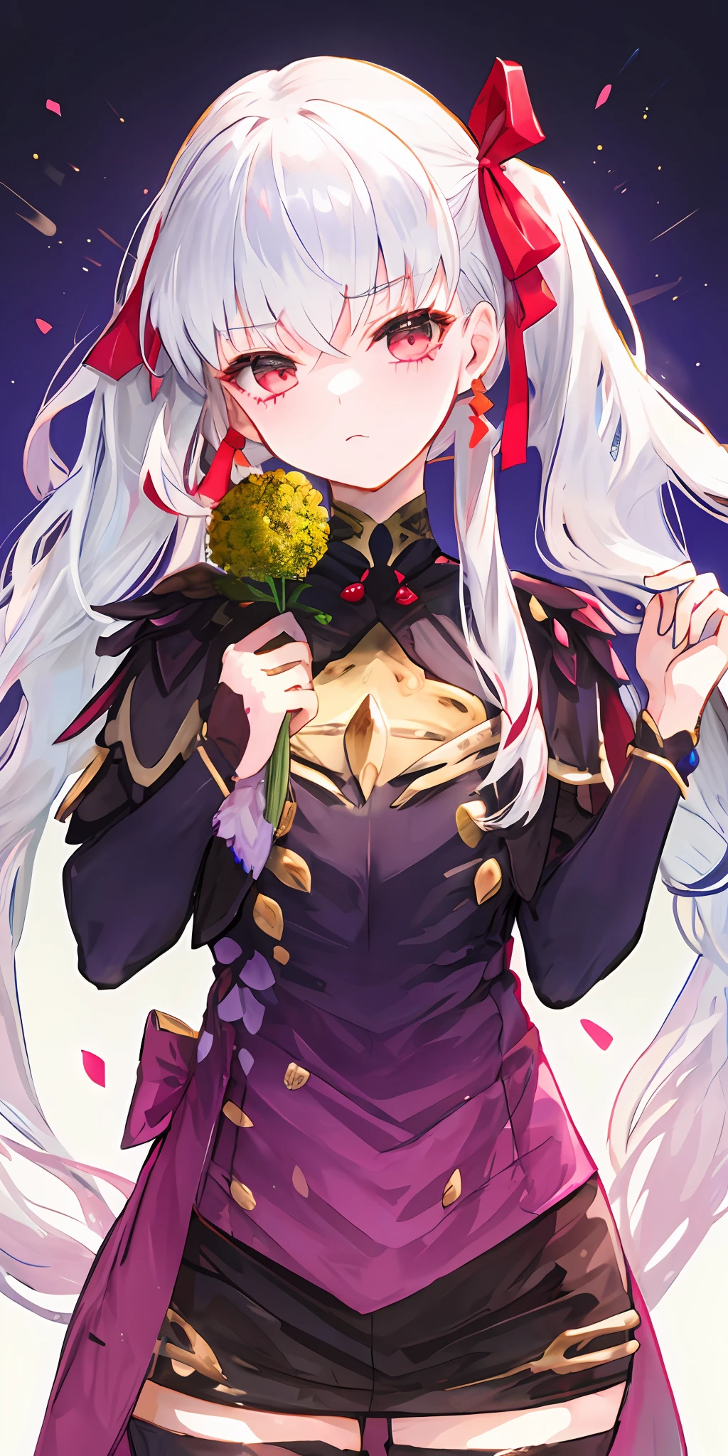 fgo Style,Kama \(fates\), Kama Adult, length hair, hugetits, undergarment, a masterpiece of, top-quality, 1girl in, looking at the viewers,(((pigtails)))、Shameful face、Embarrassed face、Long body、