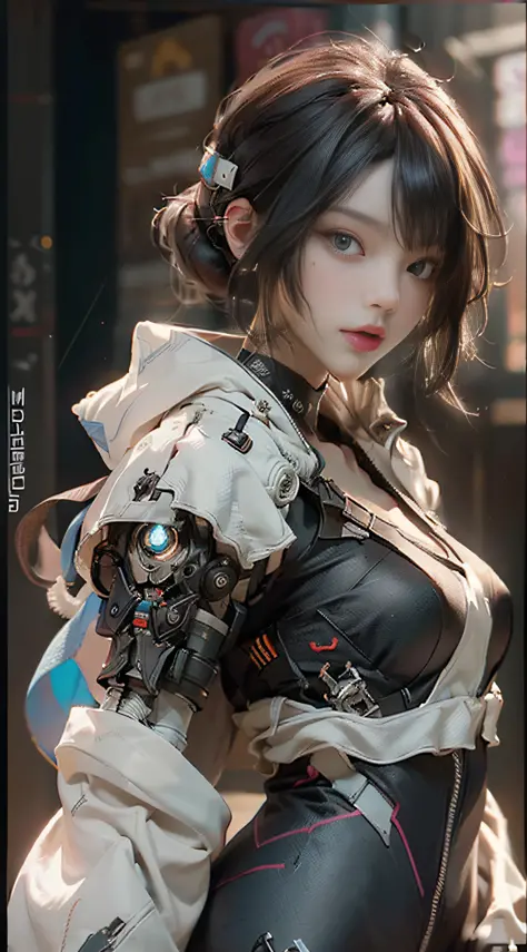 ((Best quality)), ((masterpiece)), (detailed:1.4), 3D, an image of a beautiful cyberpunk female,HDR (High Dynamic Range),Ray Tra...