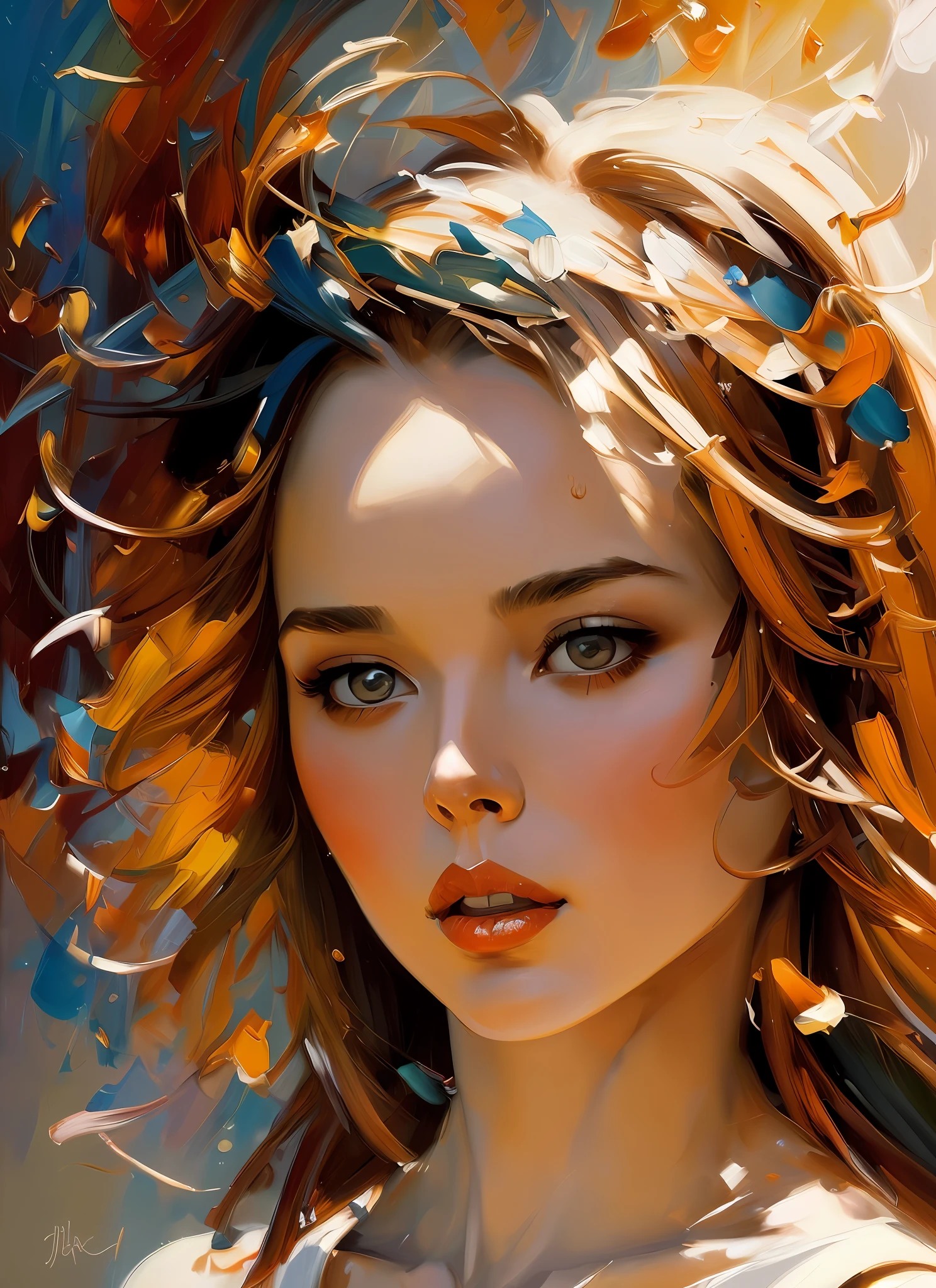 masterpiece, best quality, Beautiful (sks rock star) appearing from colorful liquid oil paint, swirling paint, cinematic lighting, by karol bak, full body posing, angelababy, ((painting, canvas, fine art)), detailed, (fantasy art), cool, ((digital art)), (digital illustration), 4k, trending on artstation, trending on cgsociety, cinematic, agfacolor, low coloration, Norman Rockwell, Franz Xaver Winterhalter, Jeremy Mann, Artgerm, Ilya Kuvshinov, Anges Cecile, Michael Garmash