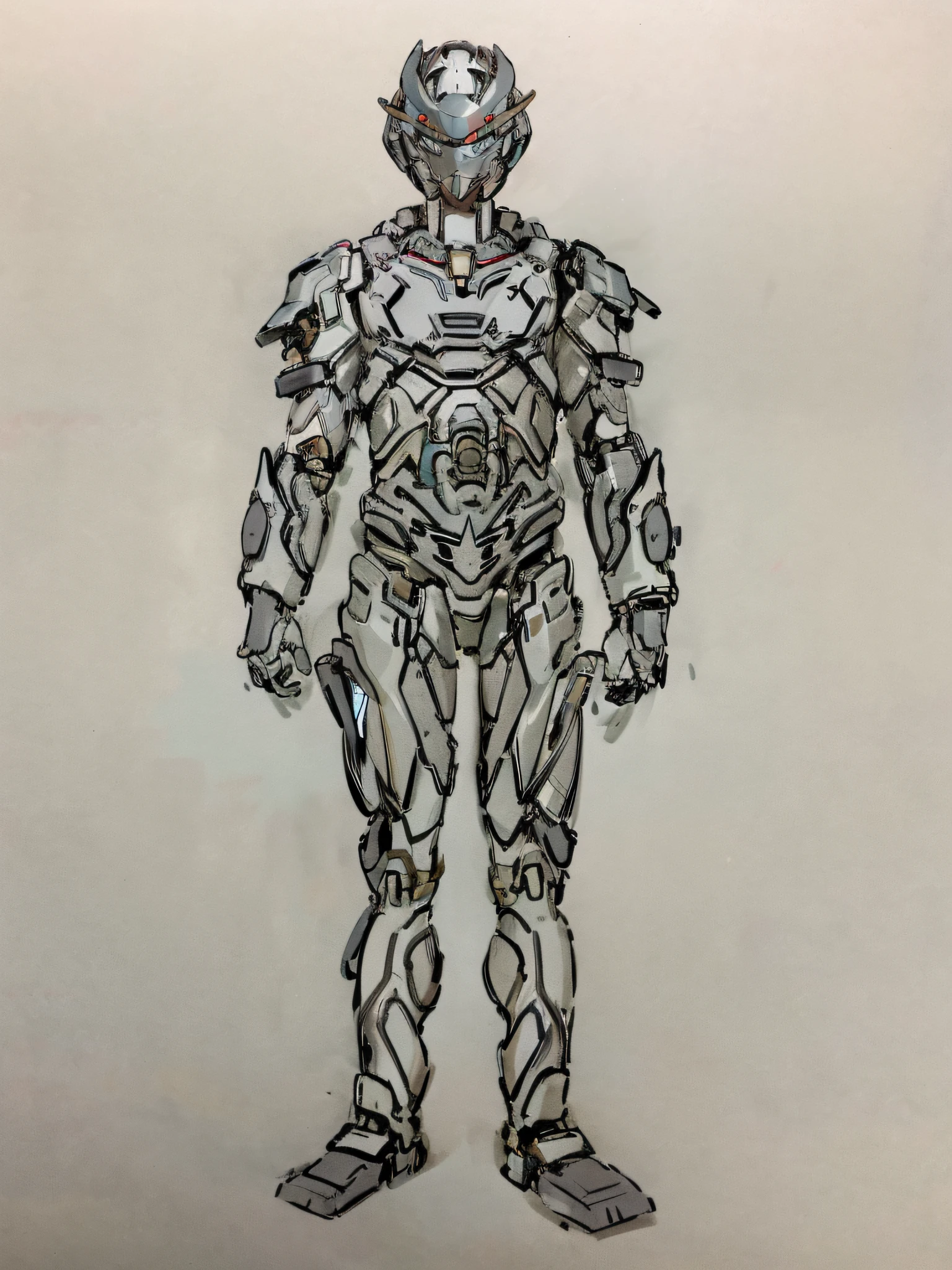 robot armor drawing