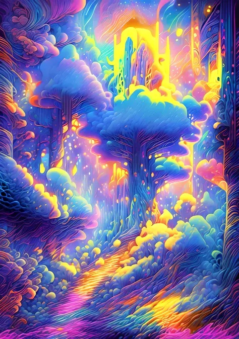 masterpiece, beautiful psychedelic entropy,best surreal masterpiece, top quality, best quality, official art, beautiful and aest...