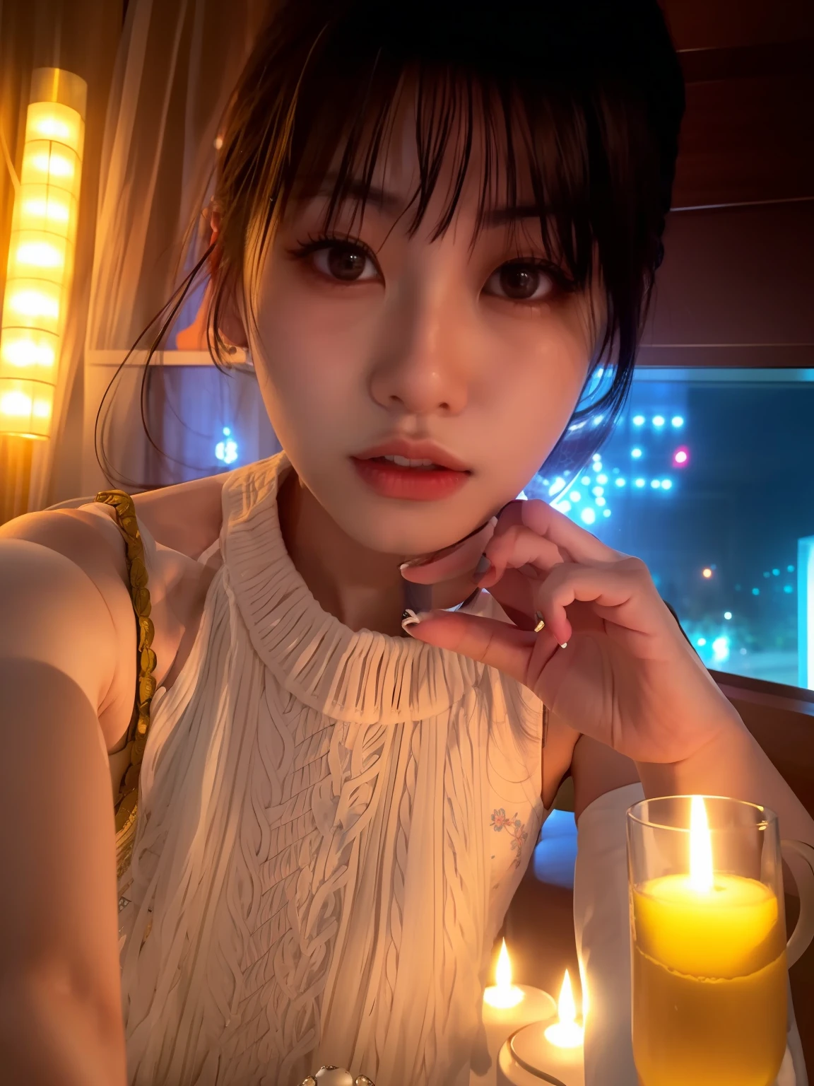 il y a une femme qui pose pour une photo dans une pièce, ulzzang, merde mon esprit, jeune visage asiatique pâle et mignon, fille coréenne, photo de profil personnelle, Choi Hyun-hwa, Qualité très engageante, Photographie selfie 8k, 1 8 Je, extrêmement haute qualité, Lalisa Manobal, nom de Jaeyeon, blême adorable visage coréen