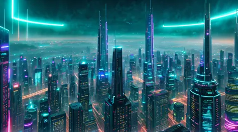 futuristic city  (cinematic look:1.4), soothing tones, insane details, intricate details, hyperdetailed, low contrast, soft cine...