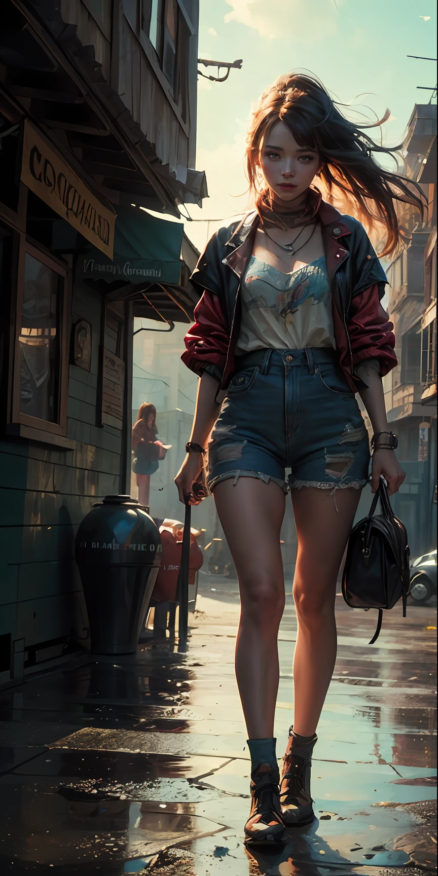a gorgeous Anna de Armas standing on sand wind in the hair, full length body shot,(((ultra warm bright pastel colors))), orange pink white colors, sharp focus, lut, ultra insane high resolution intricate textures, texture indentation, (((((Charlie Bowater, art by Alena Aenami, art by Albert Bierstadt, art by Carne Griffiths))))), luminism, light placement art, octane render, ultra intricately detailed, ultra maximalism, romanticism, perfection, masterpiece,