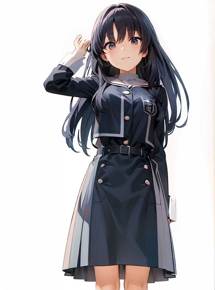 Alafed image of woman in dress and boots posing, Kantai Collection Style, Anime visuals of cute girls, JK Uniform, by Jin Homura, marin kitagawa fanart, anime moe art style, Official Character Art, Anime Best Girl, Official art, portrait n - 9, ( ( wearing a long coat ) ), a-1 pictures