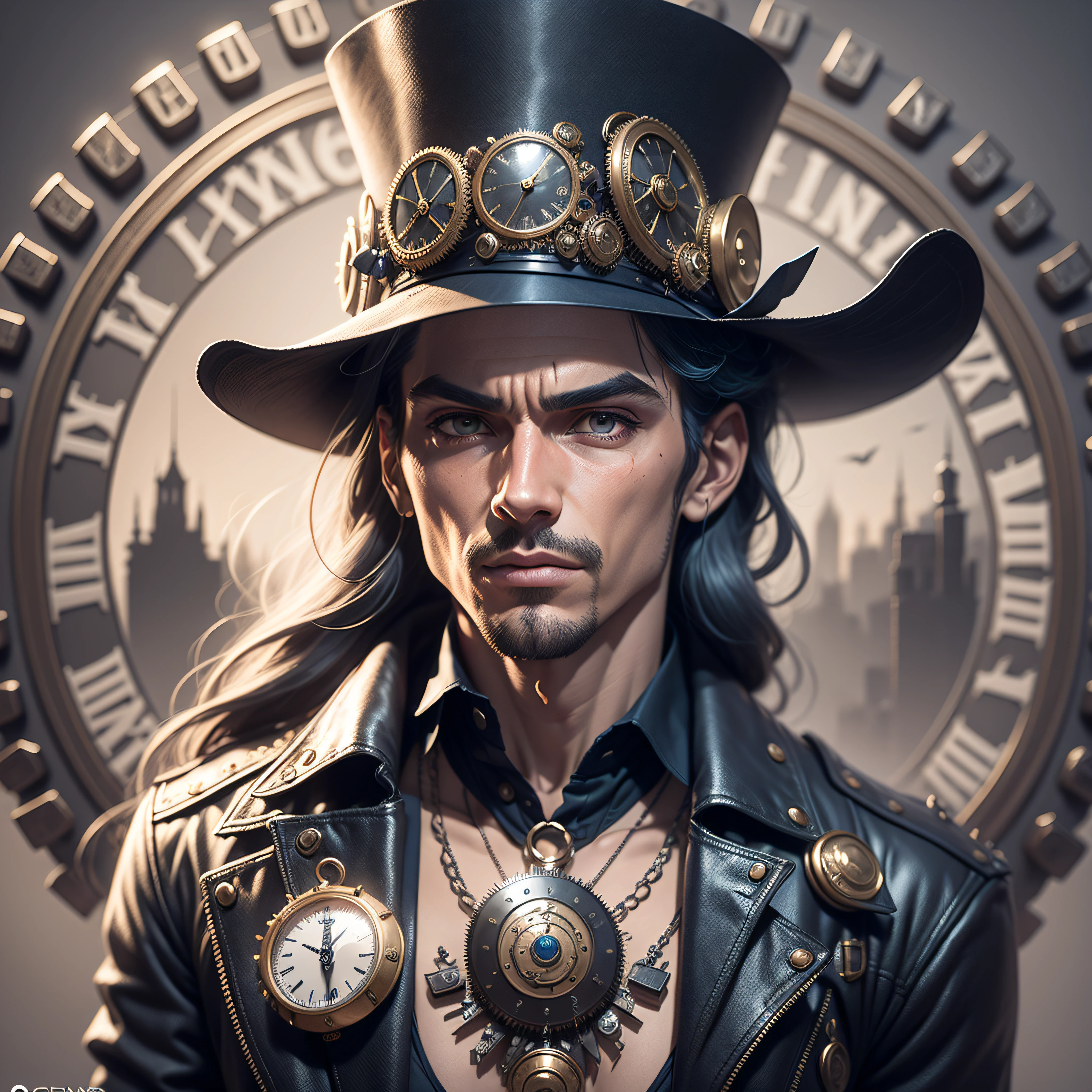 relojoeiro, Jovem garoto steampunk, corpo masculino, roupas velhas, Torn top hat with gears and watches, Londres, Fragmentos de corrente no ar, texturas ultra detalhadas, estilo arcano, 3D watercolor illustration, Lineart ultra realista, detalhamento preciso em cada elemento da imagem. Professional image composition. professional illustration. Image of the contest champion. Detalhamento em cada pixel. qualidade impressionante. 8k.