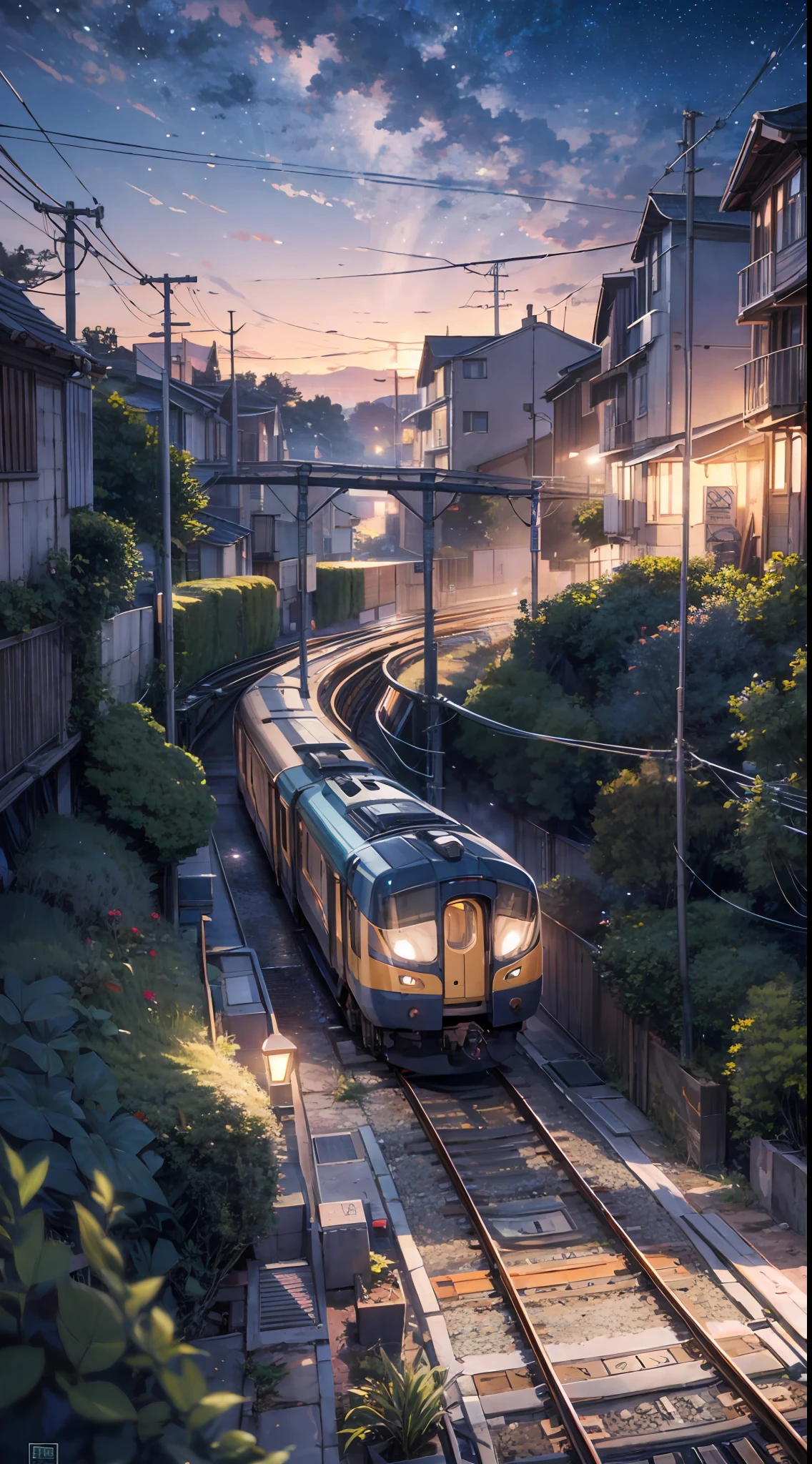 ArtStation - Anime train station girl