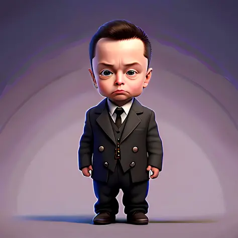 cbzbb, elon musk,charachter,cute, little, beautiful, devian art, trending artstation, digital art, detailed, cute, realistic, hu...