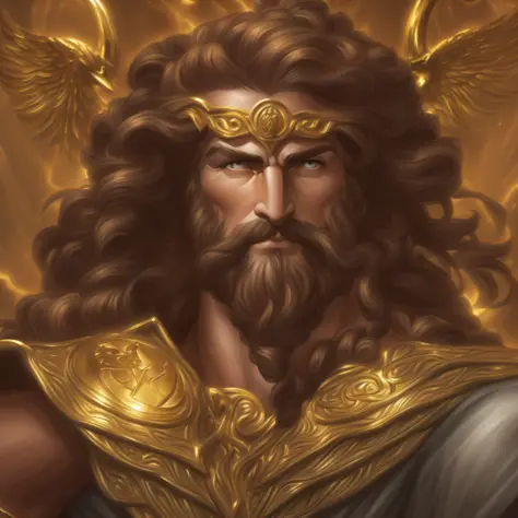 Do reino da mitologia antiga, Here is a powerful figure who embodies the essence of divine power—a man of strength and wisdom. M...